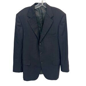 Ermenegildo Zegna Black Wool Blazer Jacket Sports Coat - Men's Size IT 52 US 42